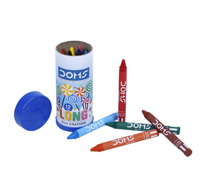 DOMS Long Wax Crayons