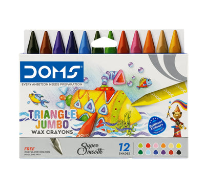 DOMS Tri Jumbo Wax Crayons