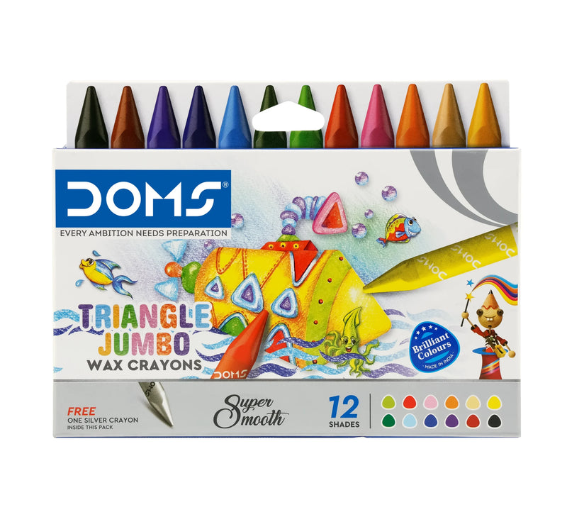 DOMS Tri Jumbo Wax Crayons