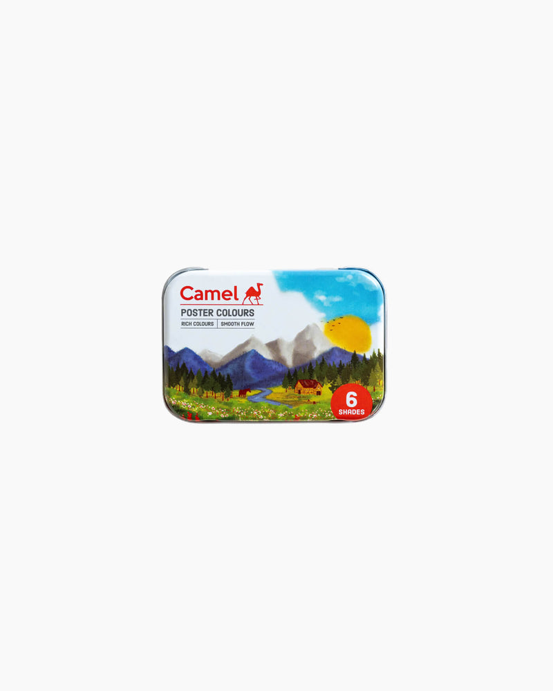 Camel Poster Colours — 6 Shades x 10 ml, Plastic Pack