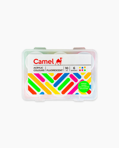 Camel Acrylic Colours — 6 Fluorescent Shades x 10 ml