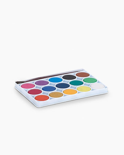 Camel Water Colour Cakes Junior — 15 Shades with Brush