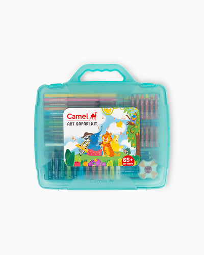 Camel Art Safari Kit — 65+ Art Materials with Water Colours & Palette