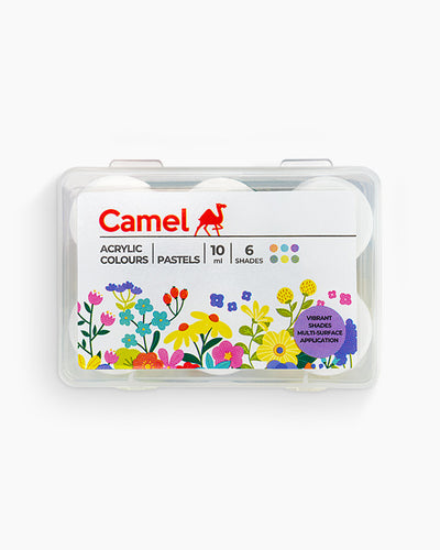 Camel Acrylic Colours — 6 Pastel Shades x 10 ml