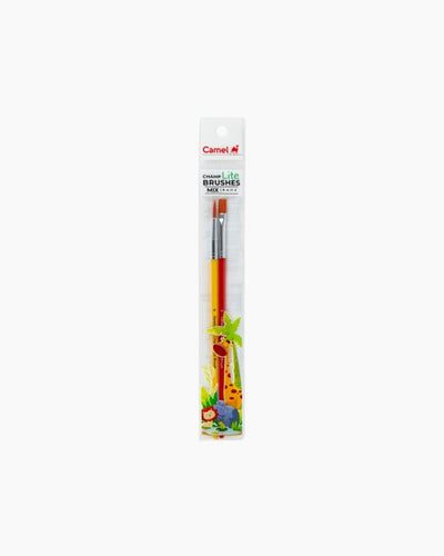 Camel Champ Lite Brushes — Set of 2 (Round 4 & Flat 2)