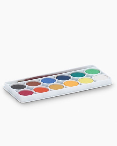Camel Water Colour Cakes Junior — 12 Shades with Brush
