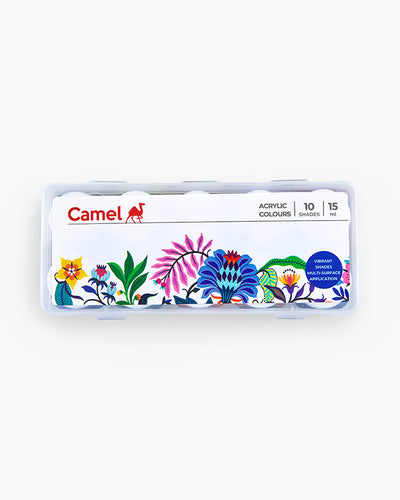 Camel Acrylic Colours — 10 Shades x 15 ml (Ultra Range)