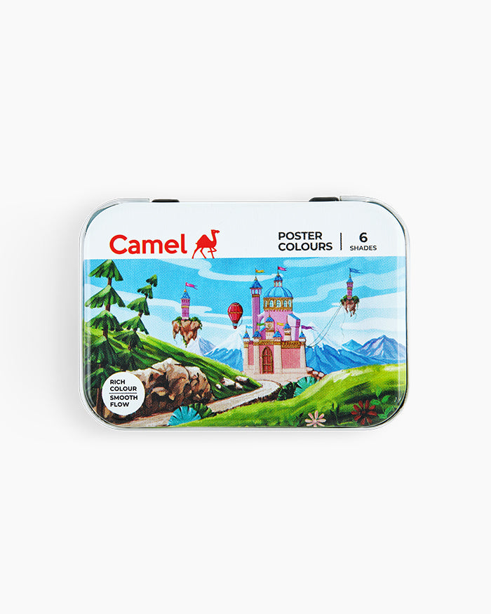 Camel Poster Colours — 6 Shades x 10 ml, Tin Pack
