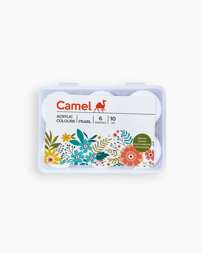 Camel Acrylic Colours — 6 Pearl Shades x 10 ml