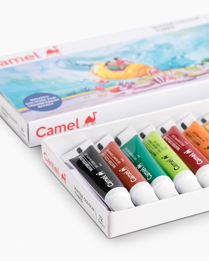 Camel Water Colour Tubes — 12 Shades x 5 ml