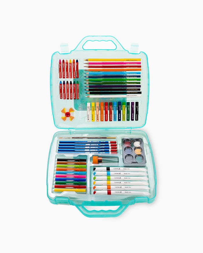 Camel Art Safari Kit — 65+ Art Materials with Water Colours & Palette