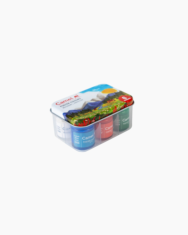 Camel Poster Colours — 6 Shades x 10 ml, Plastic Pack