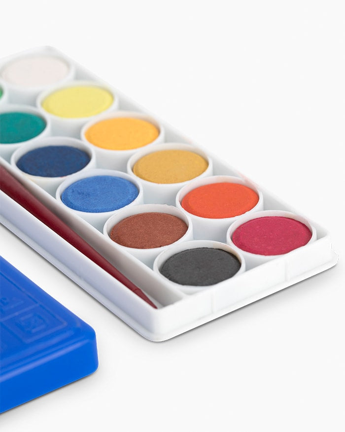 Camel Water Colour Cakes Junior — 12 Shades with Brush