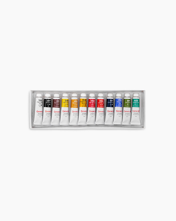Camel Student Oil Colours — 12 Shades x 9 ml