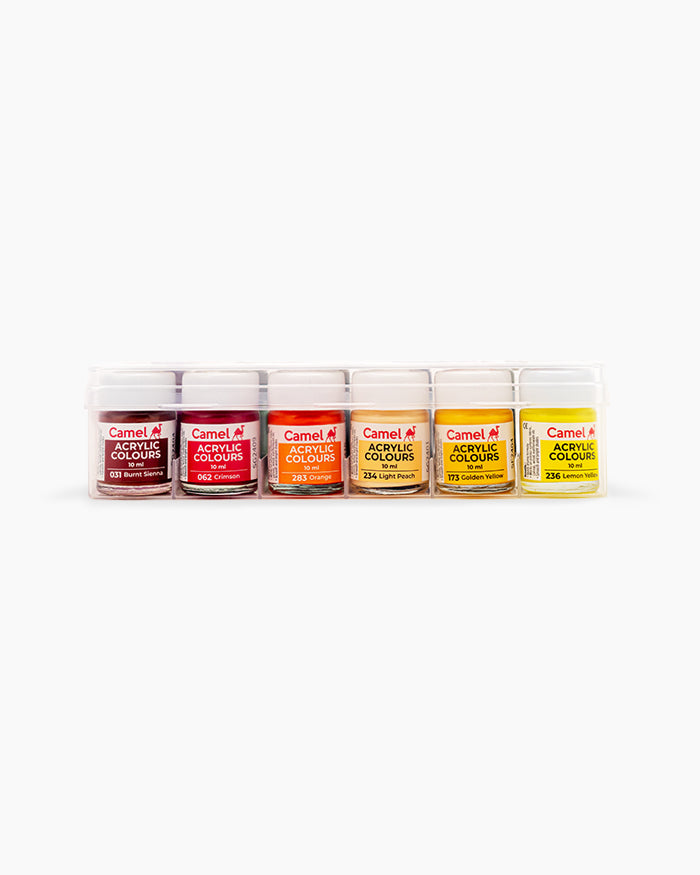 Camel Acrylic Colours — 12 Shades x 10 ml