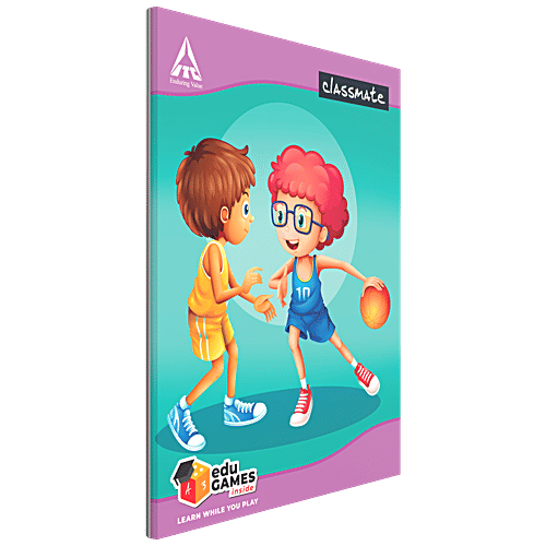 Classmate 3 in 1 Notebook (Single Line / 4 Line / Square) - 24 x 18 cm, 172 Pages