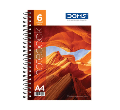 DOMS 6 Subject Spiral Notebook(Nature Series)