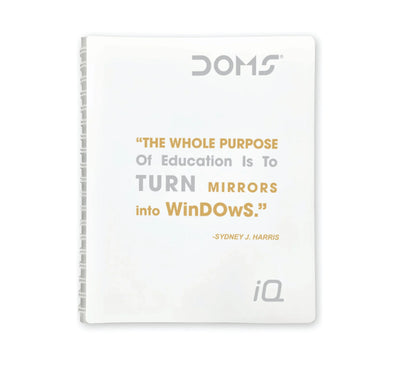DOMS IQ Executive 5 Subject Single Line Wiro Notebook