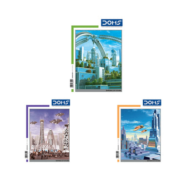 DOMS Single Line Notebook(Empire of Future Series)