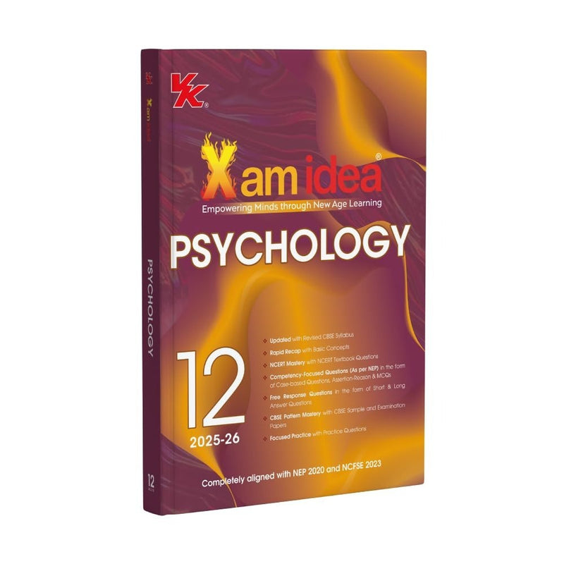 Xam idea PSYCHOLOGY Class 12  | CBSE Board | Practice Questions & Sample Papers | Based on Revised CBSE Syllabus | 2026-27 Exam