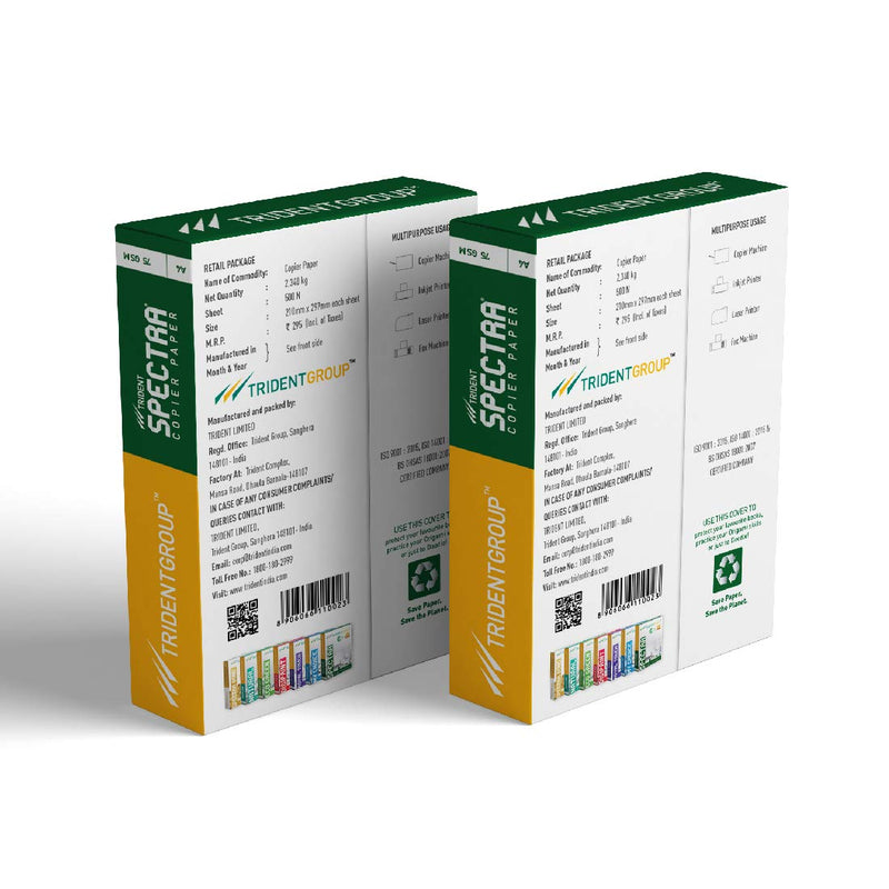 Trident Spectra Copier A4 75 GSM copier paper, pack of 2 reams