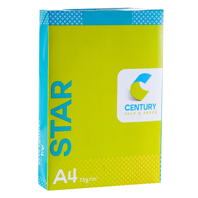 Century Star Copier A4 75 GSM copier paper, pack of 2 reams