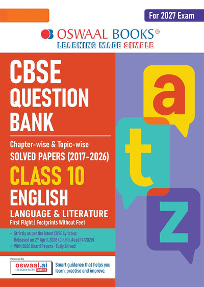 Oswaal ENGLISH LANG. & LITERATURE - Question Bank, Chapterwise & Topicwise Solved papers [2026-27] - Class 10