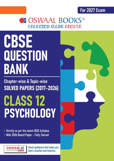 Oswaal PSYCHOLOGY Question Bank Chapterwise and Topicwise Solved Papers [2026-27] - Class 12