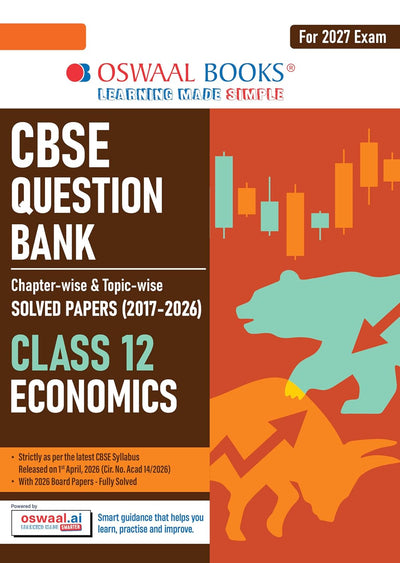 Oswaal ECONOMICS Question Bank Chapterwise and Topicwise Solved Papers [2026-27] - Class 12