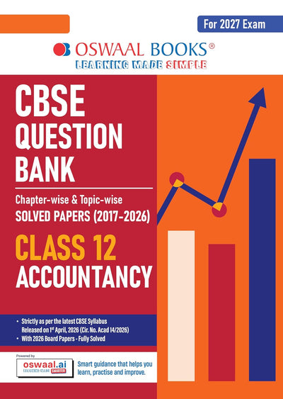 Oswaal ACCOUNTANCY Question Bank Chapterwise and Topicwise Solved Papers [2026-27] - Class 12