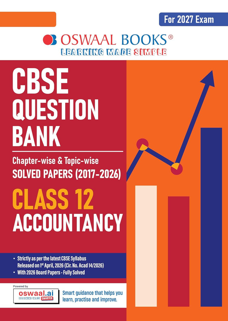 Oswaal ACCOUNTANCY Question Bank Chapterwise and Topicwise Solved Papers [2026-27] - Class 12