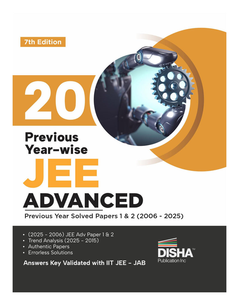 Disha 20 Year-wise JEE Advanced Solved Papers 1 and 2 7th Edition