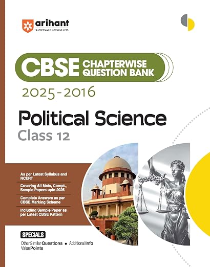 Arihant Political Science Chapterwise Question Bank Class 12