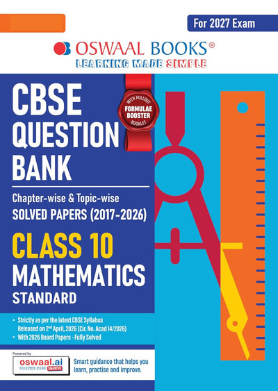 Oswaal MATHEMATICS - Question Bank, Chapterwise & Topicwise Solved papers [2026-27] - Class 10