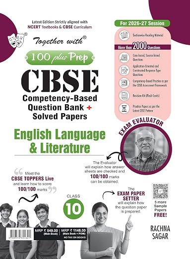 Together With English Language & Literature Question Bank Class 10