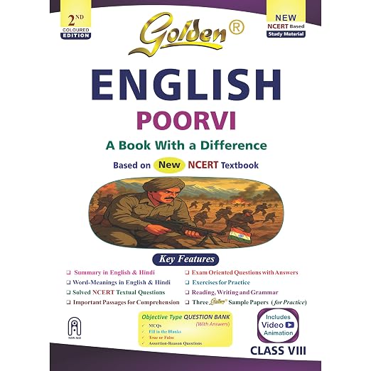 Golden English (Poorvi) Study Material (New NCERT) - Class 8 [2026-27 Edition]
