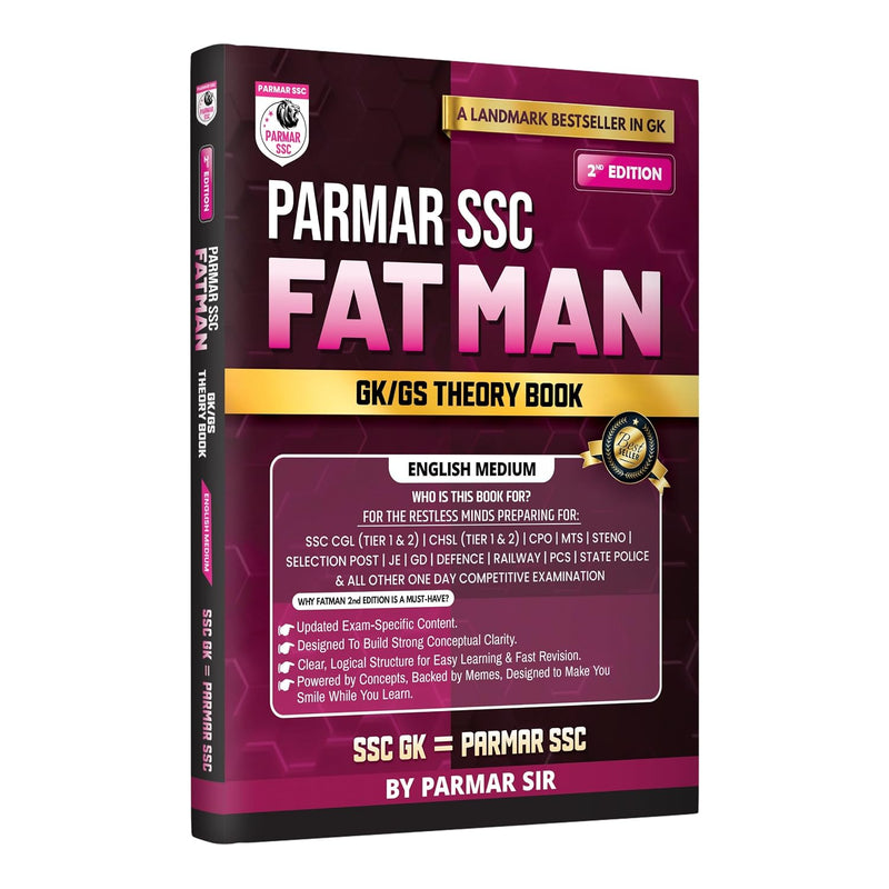 Parmar SSC Fatman GK/GS Theory Book, 2nd Edition 2026 [English Medium]