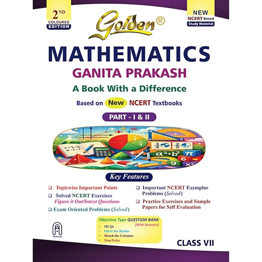 Golden Mathematics (Ganita Prakash) Study Material (New NCERT) - Class 7 [2026-27 Edition]