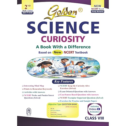 Golden Science (Curiosity) Study Material (New NCERT) - Class 8 [2026-27 Edition]