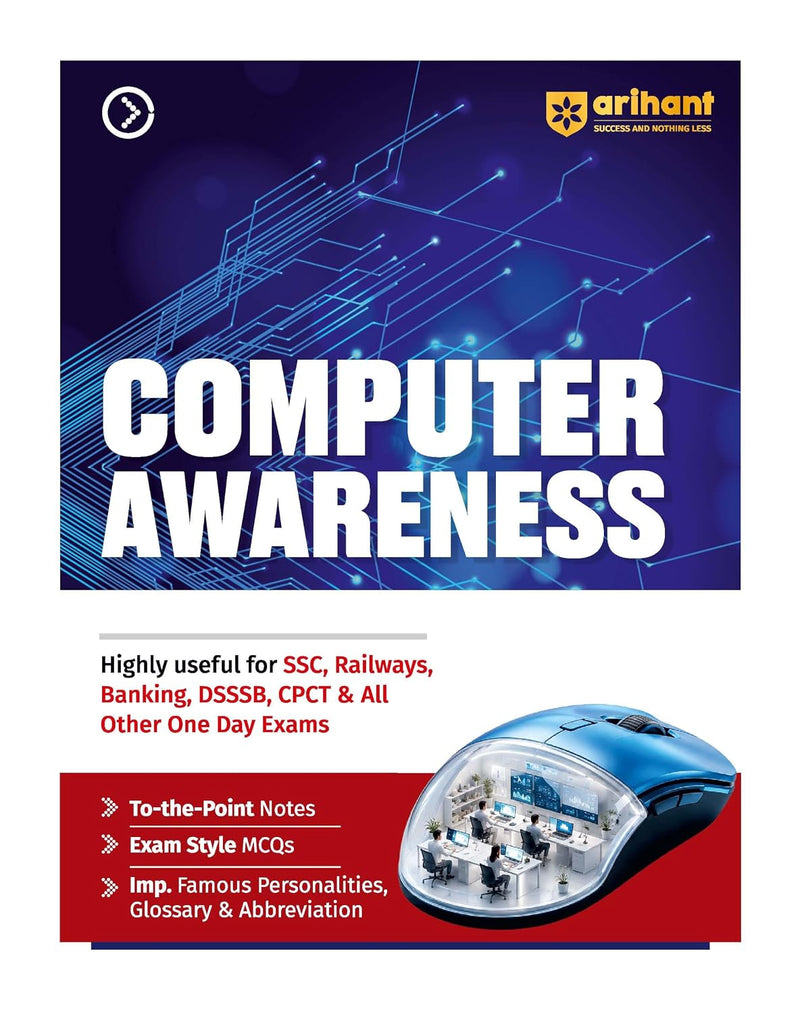 Arihant Objective Computer Awareness by Shaifali Saini [2026-27 Edition]