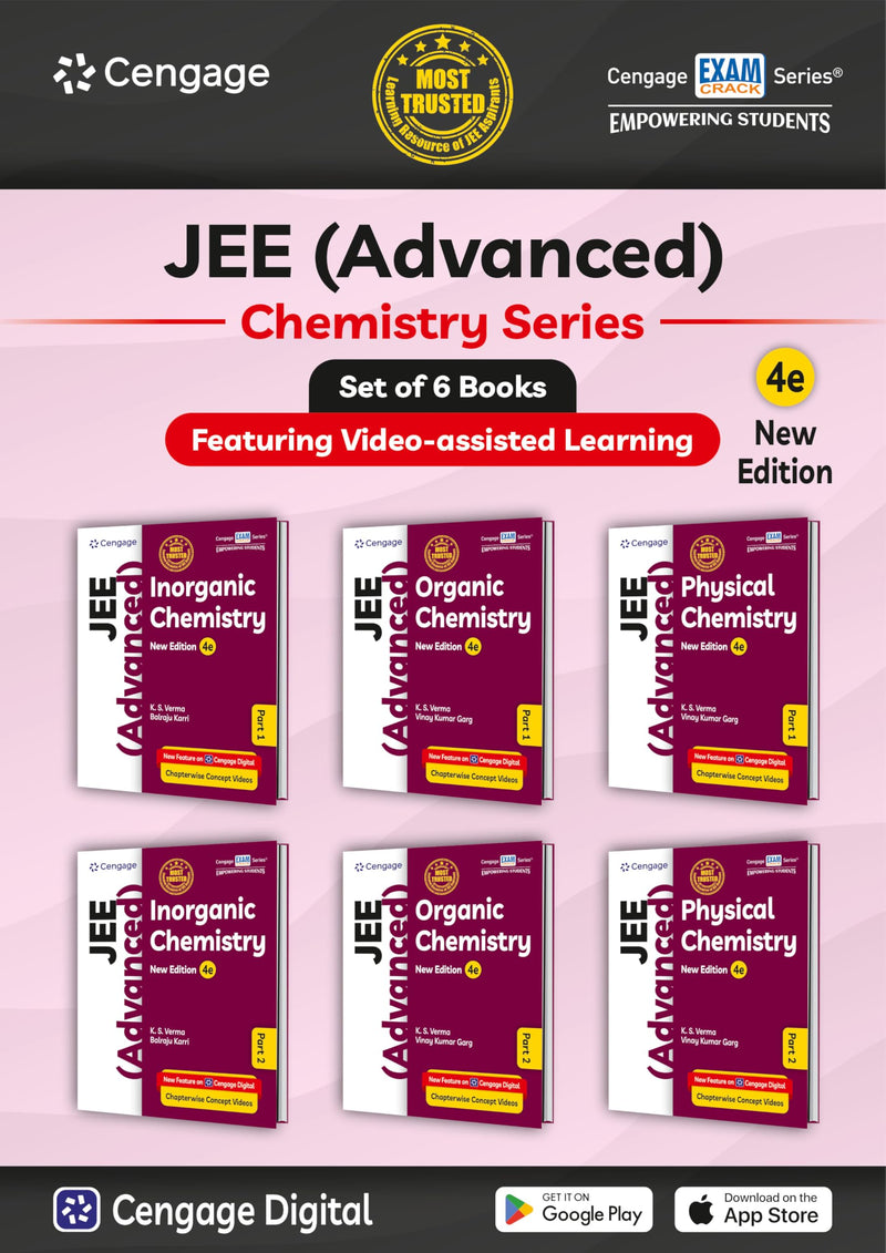 Cengage Chemistry Combo for JEE Advanced Set of 6 Books by K.S. Verma
