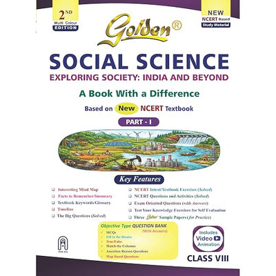 Golden Social Science (Exploring Society: India and Beyond) Study Material (New NCERT) - Class 8 [2026-27 Edition]