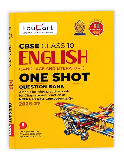 Educart English Language Literature One Shot Question Bank Class 10