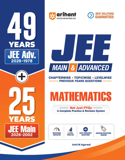 Arihant 49 Years JEE Advanced and 25 Years JEE Main Mathematics PYQ book