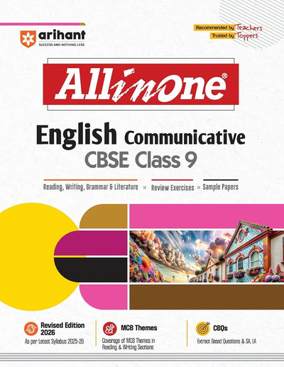 All In One - English Communicative | Mind map in each chapter | Clear & Concise Theory | Intext & Chapter Exercises | Sample Question Papers [2026-27] - Class 9