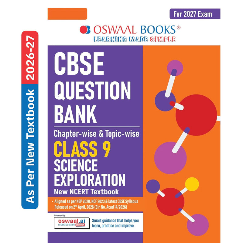 Oswaal SCIENCE - Question Bank, Chapterwise & Topicwise Solved papers [2026-27] - Class 9