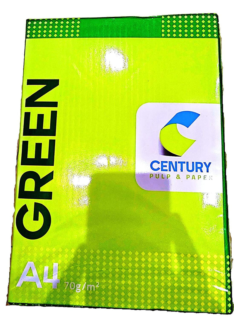 Century Green Copier A4 70 GSM copier paper, pack of 5 reams