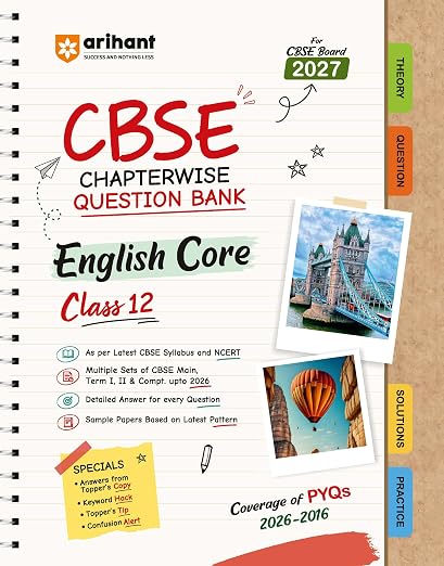 Arihant English Core Chapterwise Question Bank Class 12