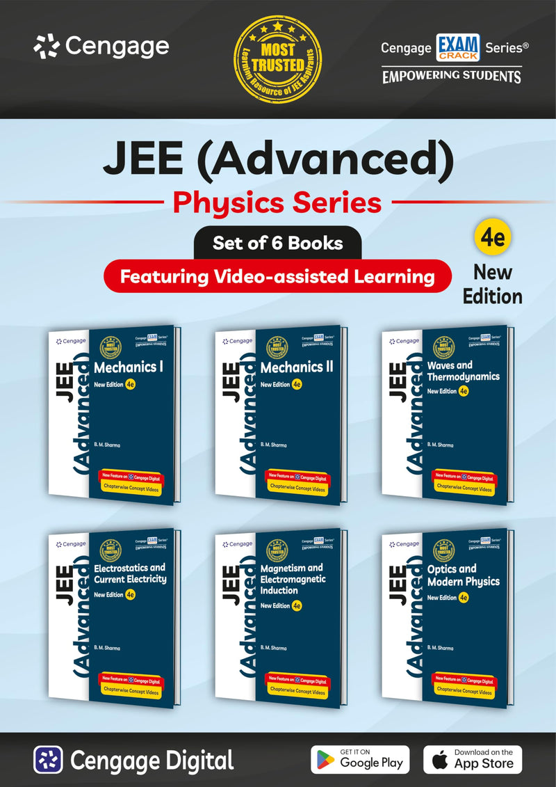 Cengage Physics Combo for JEE Advanced Set of 6 Books by B.M. Sharma