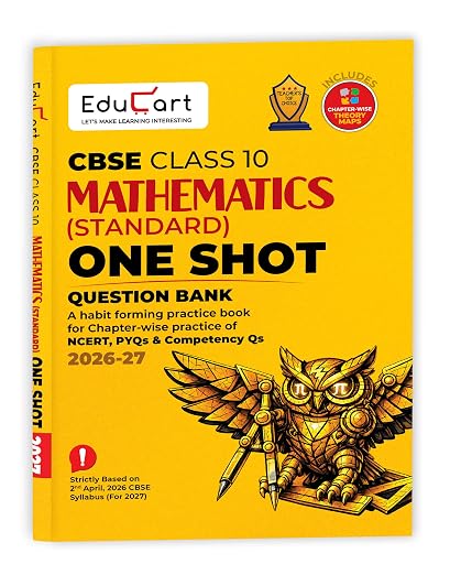 Educart Mathematics Standard One Shot Question Bank Class 10